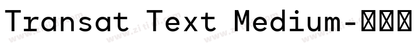 Transat Text Medium字体转换